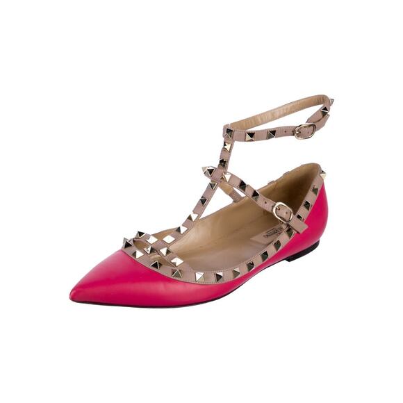 ❤️Valentino Rockstud Pink Flats❤️ - Picture 2 of 5